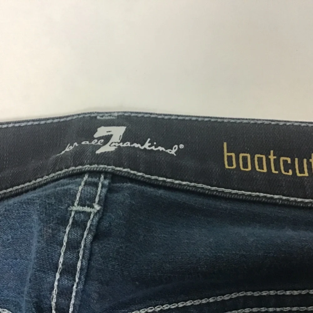 7 For All Man Kind Men’s Bootcut Jeans size 33 Like new - Picture 15 of 16